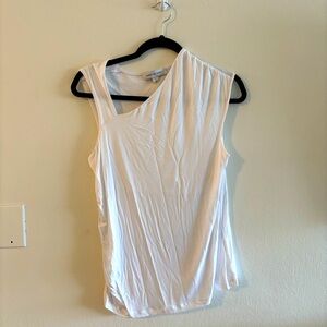 Amour Vert White Asymmetrical Tank Top- XL